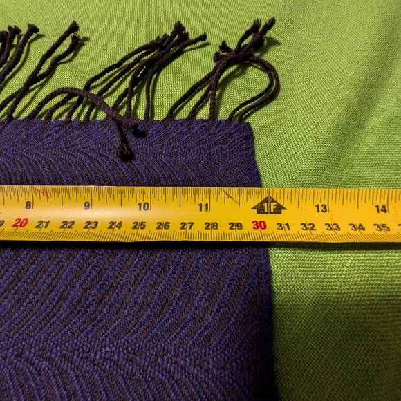 Men's Barbarossa wool scarf, 12"x68". - Picture 7 of 7